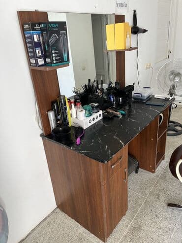 зеркало для ванной: Б/у, Стол для стрижки, С зеркалом — 3