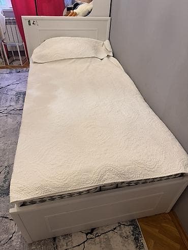 tek dolablar: Uşaq/yeniyetmə otağı üçün ağ mebel dəsti Tərkib: - Tək nəfərlik — 2