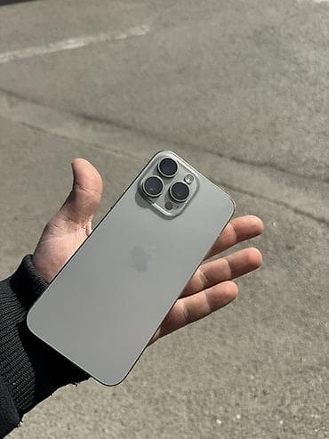 apple 5 s: IPhone 15 Pro Max, 256 GB, Gümüşü, Face ID — 1