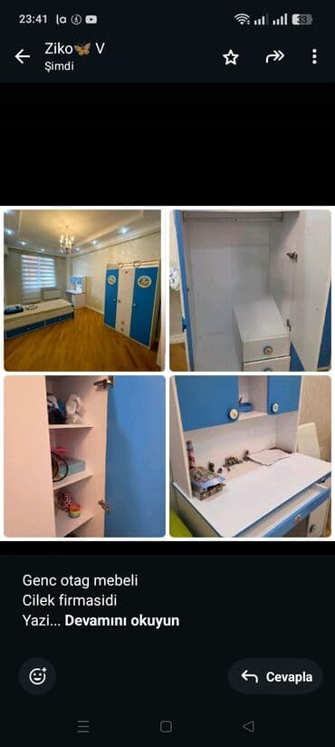 Genc otag mebeli Cilek firmasidi Yazi masasi:110×65×160