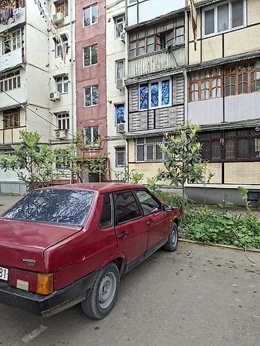 ford tranzit 2000: LADA Samara (VAZ 21099) sedan - Kuzov: 4 qapılı sedan, qırmızı rəng - — 7