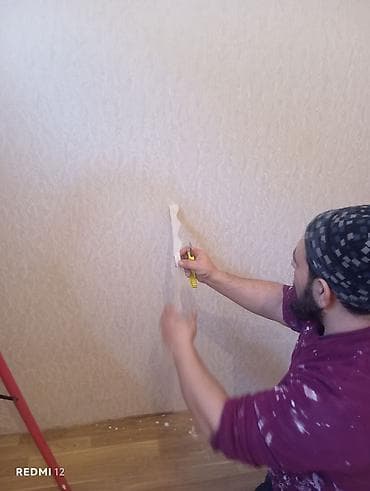 Elektrik işləri: Aboy ustası malyar ustası emusiya ustası şpoklyovka ustası paduqa — 2