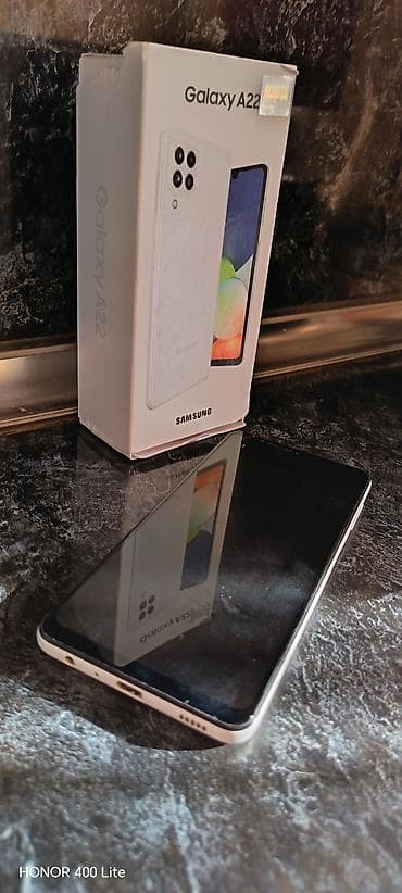 philips xenium x331: Samsung Galaxy A22, 128 GB, rəng - Ağ, Barmaq izi — 5