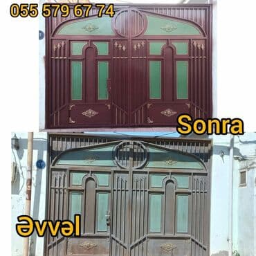 Məişət kimyəvi maddələri: 1️⃣ darvazalari̇n renglenmesi̇ xi̇dməti̇ növbəti̇ el i̇şi̇mi̇z 😍 — 8