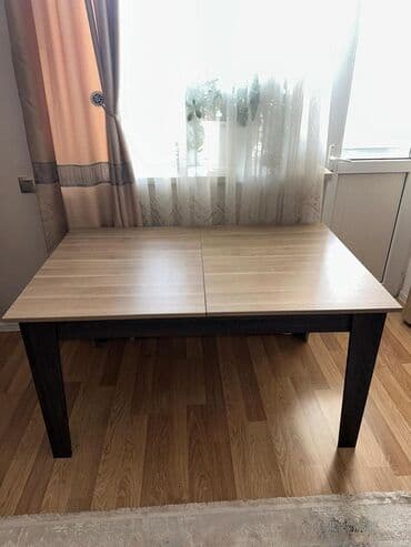 Masalar: Qonaq masası, İşlənmiş, Açılan, Laminat, Dördbucaq masa — 4