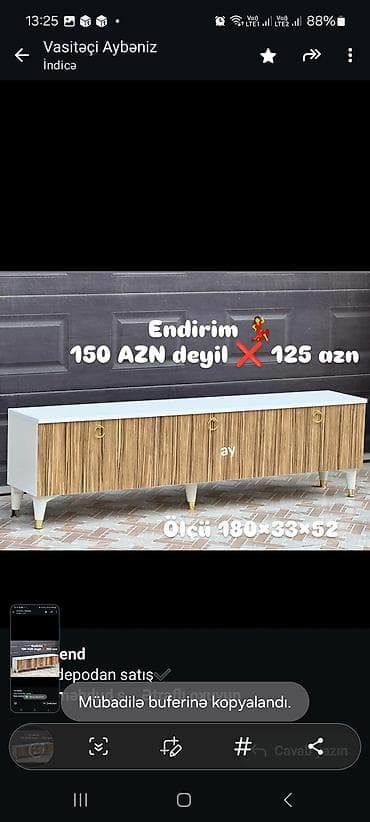 televizor atliqi: Siyirməsiz, Polkalı, Zəmanətsiz, Kredit yoxdur — 9