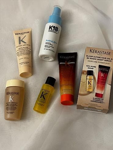 Kérastase və K18 saç baxımı seti Məhsullar: - Kérastase Gloss Absolu