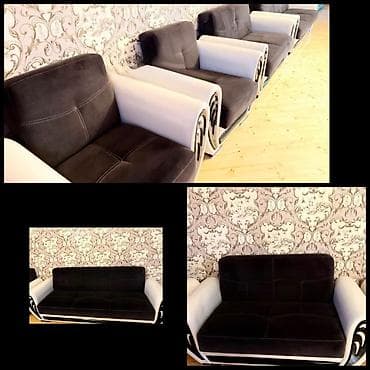 cay evi ucun divan: 4 ədəd divan 400 manat 2 ədəd böyük 2 ədəd mini divan açılan bazalı — 1
