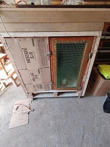 mese xoruzu: Təkərli taxta quş/heyvan qəfəsi – çox bölməli - Material: taxta — 3