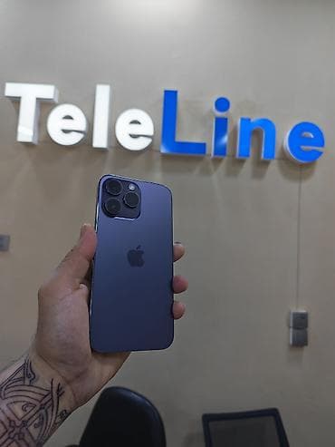 iphone 12 i: IPhone 14 Pro Max, 128 GB, Deep Purple, Zəmanət, Simsiz şarj, Face ID — 7