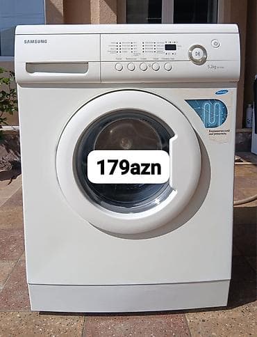 Samsung önyükləməli paltaryuyan maşın - Yükləmə həcmi: 5.2 kq - Sürət