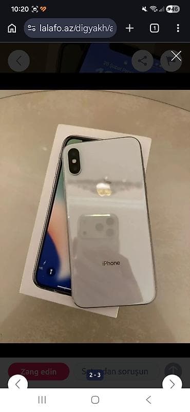 iphone 256 gb: IPhone X, 256 GB, Zəmanət, Face ID, Sənədlərlə — 3