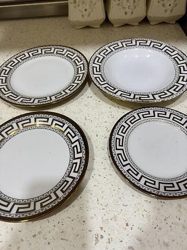 abedni servisler: Nahar dəsti, rəng - Ağ, Farfor, Versace — 1