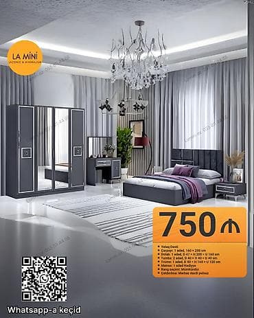 daxili kreditle mebeller: İkinəfərlik çarpayı — 1