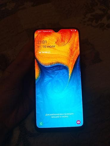 philips xenium 9@9z: Samsung Galaxy A20, 32 GB, rəng - Göy — 2