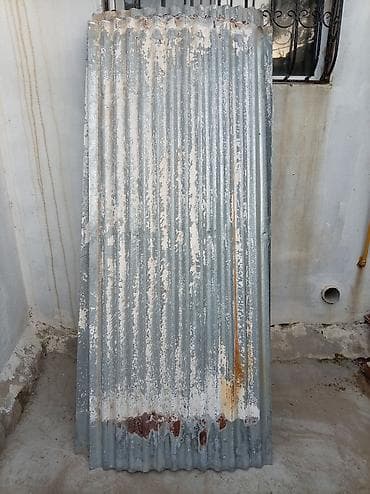 Dalğalı sinkli dəmir lövhə - Material: galvanizli (sink örtüklü)
