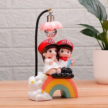 pastel sekilleri: Romantik dekorativ masa lampası – “Girl & Boy” fiqurlu - Dizayn — 5