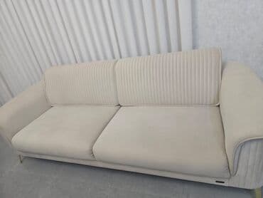 диван в стиле лофт: Диван, Нераскладной, Без подьемного механизма, Велюровая ткань — 4