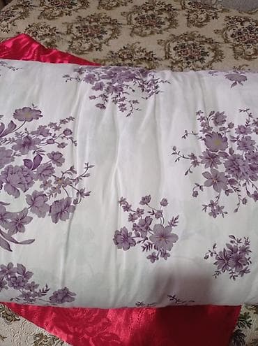 xina dekor: Yun Yastıq – floral naxışlı üzlü - Material: yun,yumşaq, nəfəsalan — 1
