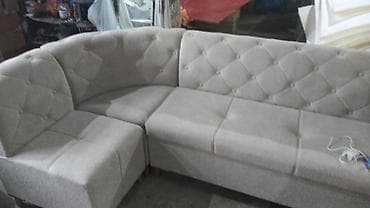 Künc divan, Mətbəx üçün, Parça, Bazalı — 6