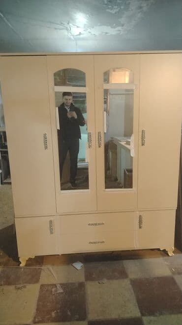 ev qap: Açılan, 4 qapılı Düz dolab, Qarderob, paltar dolabı, Türkiyə — 11