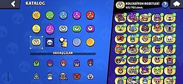 video kart: Brawl Stars hesab məlumatları: ​Nadir skinlər: 103-dən 94-ü ​İfrat — 3
