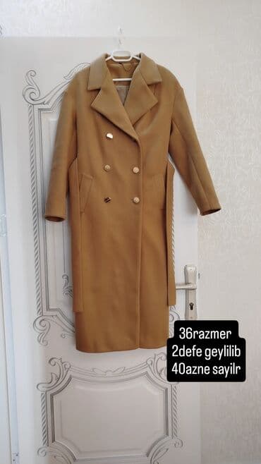 qadınlar üçün təbii dublyonkalar: Palto, PULL&BEAR, S, rəng - Bej — 1