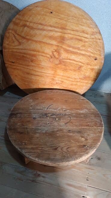 Taxta xəmır lövhələri (sini/çörək xəmiri açmaq üçün dairəvi taxta