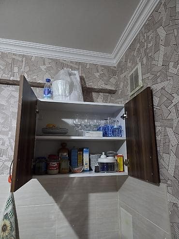 вешалка настенная для одежды: Mətbəx üçün asma şkaf Eni 80 sm Uzunluğu 60 sm - Material — 3