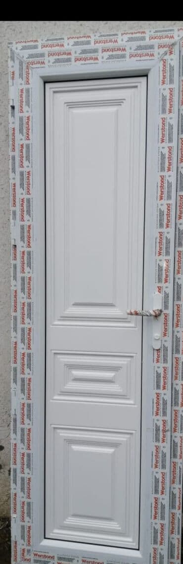 ucuz plastik qapi pencere: Yeni Plastik qapı 80x200 sm Zamok və çərçivə ilə, Zəmanətli, Pulsuz quraşdırma, Rayonlara çatdırılma, Pulsuz çatdırılma — 1