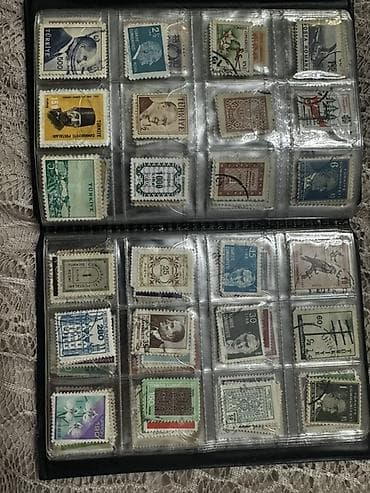 Musiqi alətləri: Kolleksiya albomu – müxtəlif ölkələrdən köhnə poçt markaları — 6