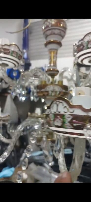 Otaq bitkiləri: Çılçıraq, 6 lampa, Şüşə — 2