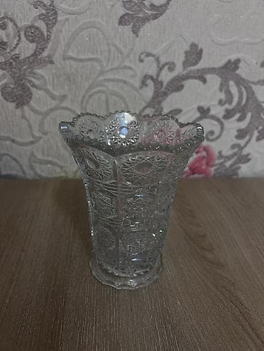 pol kraskasi: Metbex ucun teze hamsii - Şüşə dekorativ qab: Qapaqlı, naxışlı — 8