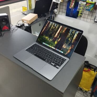 macbook qiymeti: Б/у Apple MacBook, 13.3 ", Apple M1, 256 ГБ, Платная доставка, Доставка в районы, Самовывоз — 7