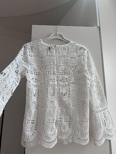 ucuz saat: Zərif krujeva (güpür) bluz / Kofta (Yeni kimi) Çox zərif, hər detalı — 2