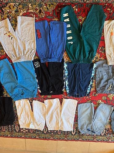 uzun bot: Uşaq/yeniyetmə üçün şort və şalvar dəsti – qarışıq model və naxışlar — 8