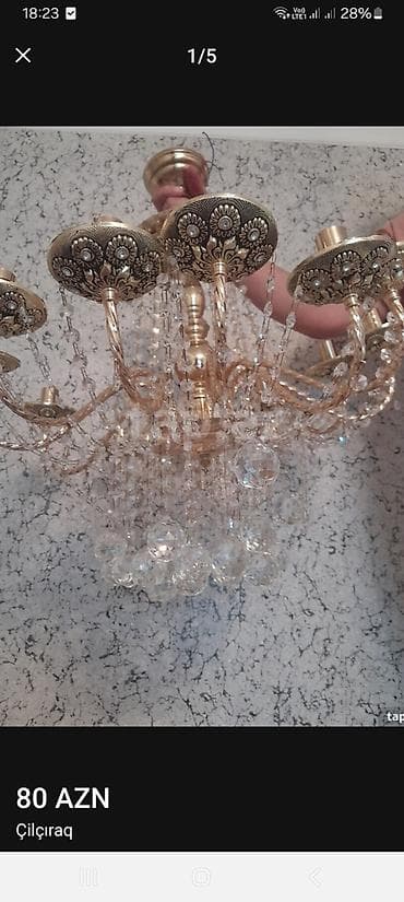 lyustralar: Çılçıraq, Metal — 1