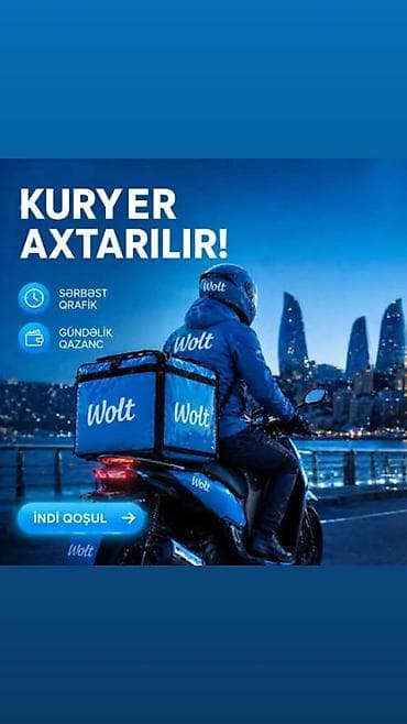 Wolt kuryer tərəfdaşlığı Təsvir: - Şəxsi qrafiklə işləmə imkanı –