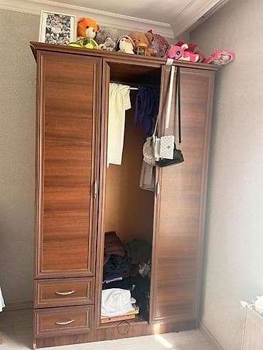 kardon qutu: Geniş funksionallığa malik 3 qapılı paltar şkafı - Material: ağac — 1