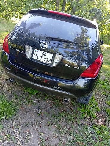 meqan disk: Nissan Murano SL AWD – qara rəngdə, tam ötürücülü krossover. Texniki — 4