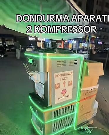 Dondurma aparatı – 2 kompressor bir aydi alinib qeza çekirdiyim ucun
