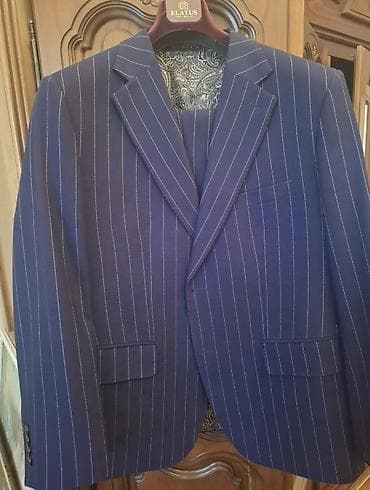 Костюмы: ELATUS kişi kostyumu – Made in Azerbaijan - Rəng: tünd göy, incə ağ — 1