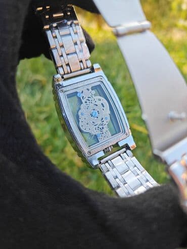 Eynəklər: Mega Endirimdə. Hər iki tərəfi şüşə olan kişi qol saatı. Batareyka — 3