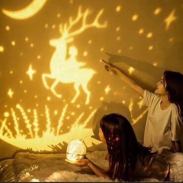 himalay duzu lampası: Lampa projektor Led dönən musiqili projektor🔮 Hədiyyəlik💝🎁 🔹 Ölkə — 4