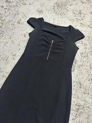 ted baker: Qara klassik dizaynlı qadın paltarı - Rəng: qara - Kəsim: bədənə — 3