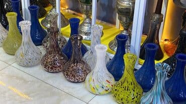 Volkswagen: Şüşə nargilə kolbaları – müxtəlif rəng və naxışlarda - Material — 2