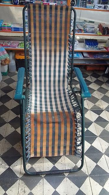 Bağ, çöl oturacaqları: Katlanabilir istirahət kreslosu - Material: möhkəm metal karkas — 1