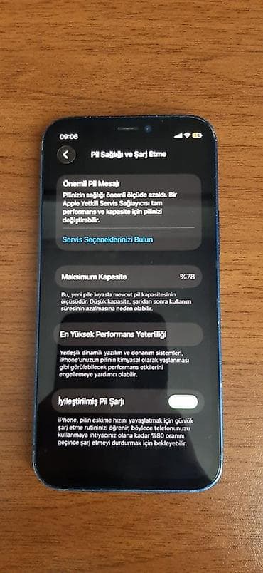 iphone 7 batarya: IPhone 12, 64 GB, Mavi, Face ID — 3