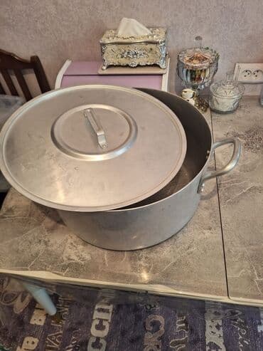 Mətbəx aksesuarları: Qazan, rəng - Gümüşü, Alüminium, 5-dən çox l — 3
