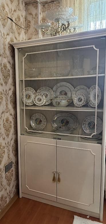 cex qablar: Klassik vitrində qab-qacaq dəsti TƏCİLİ SATILIIR!! -Üstü şüşəli, 3 — 1